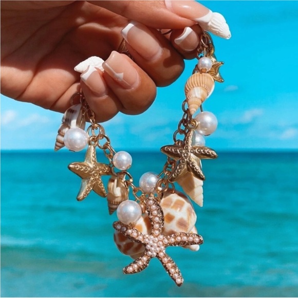 Bohemian Starfish Shell Bracelet Summer Beach Vacation Decor Jewelry - Picture 1 of 10